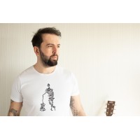 Çizgi Gitarist Tişört