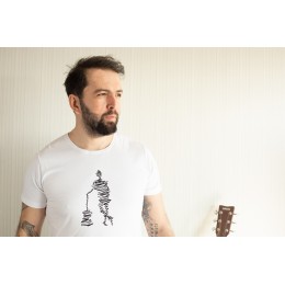 Çizgi Gitarist Tişört