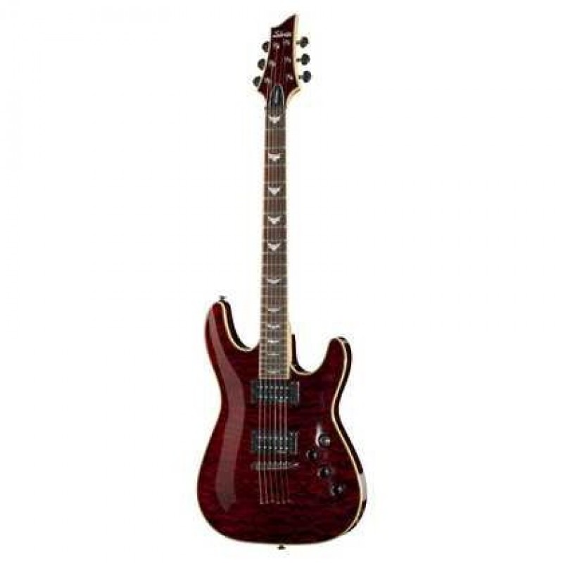 Schecter Omen Extreme 6 FR Elektro Gitar (Crimson Black)