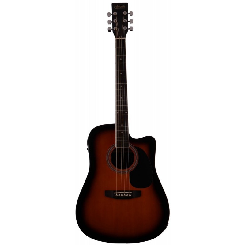 Accacia ACF-650N-SBC Sunburst Elektro Akustik Gitar