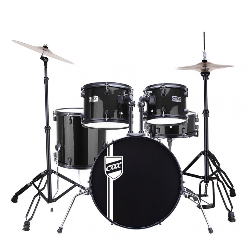 Cox CDS2-BK Siyah Akustik Davul Seti (12"+13"+14"+16"+22")