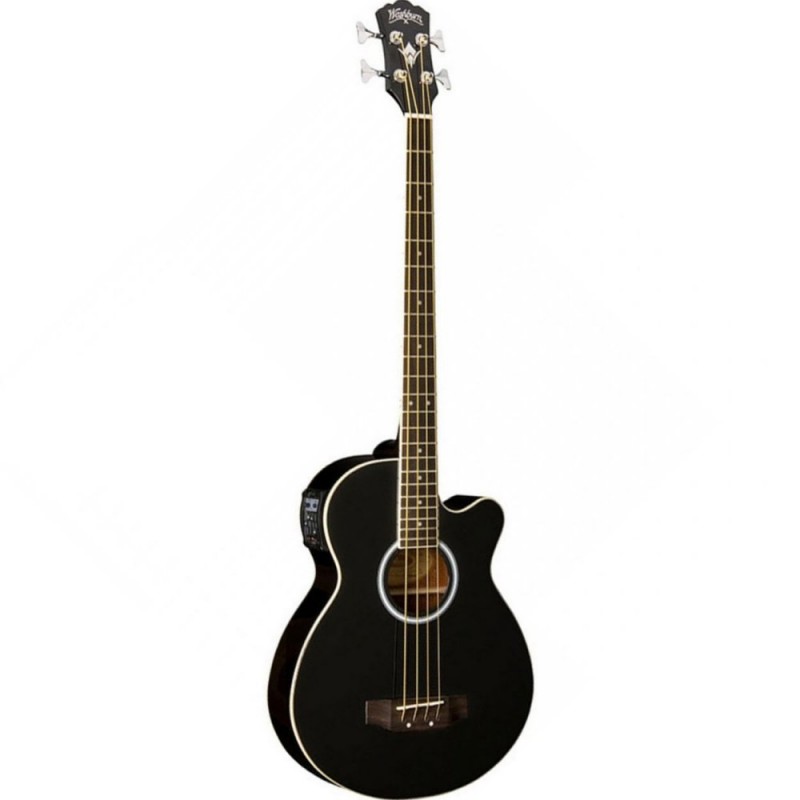 Washburn AB5B Elektro Akustik Bas Gitar Siyah