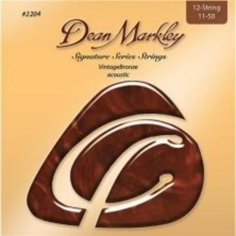 Dean Markley 2204 (11-50) - Vintage Bronze Medium Light 12 Telli Akustik Gitar Tel Seti