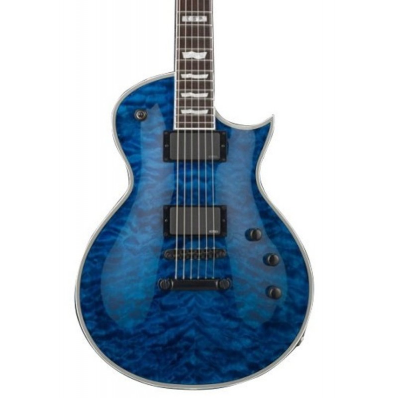 ESP E-II Eclipse Quilted Maple Aquamarine Elektro Gitar