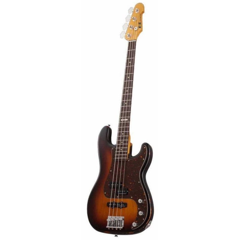 ESP  E-II Vintage-4 PJ 3 Tone Burst Bas Gitar