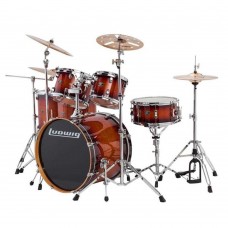 Ludwig Evolution Maple LCEM622XMB Mahogany Burst Shell Set Bateri (10-12-14-14-16-22)