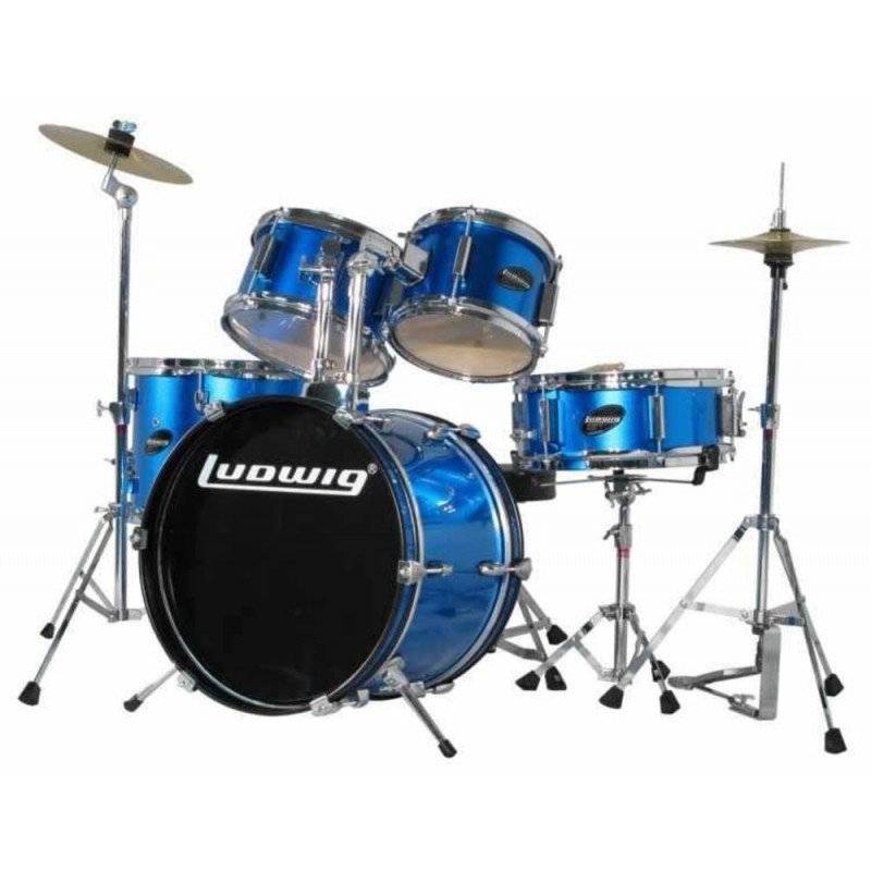 Ludwig LJR1062 Junior Acccent Blue Akustik Davul Seti (5 PC)