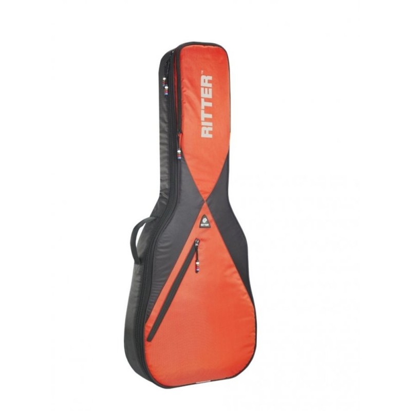 Ritter RGP5-D-BRR Akustik Gitar Kılıfı (Black - Racing Red)